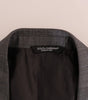 Dolce &amp; Gabbana Sleek Gray Checkered Wool Blazer
