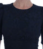 Dolce & Gabbana Black Blue Flare Mini Dress