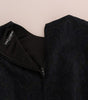 Dolce & Gabbana Black Blue Flare Mini Dress