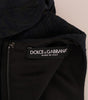 Dolce & Gabbana Black Blue Flare Mini Dress