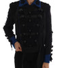 Dolce & Gabbana Black Wool Trench Jacket