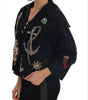 Dolce & Gabbana Blue Crystal MAMMA Sicily Jacket