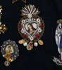 Dolce & Gabbana Blue Crystal MAMMA Sicily Jacket