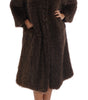 Dolce & Gabbana Brown Raccoon Fur Coat Jacket