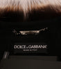 Dolce & Gabbana Brown Raccoon Fur Coat Jacket