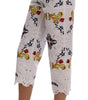 Dolce & Gabbana Mulicolor Majolica Cutout Capri Pants