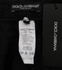 Dolce & Gabbana Black Brocade High Waist Capri Shorts