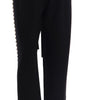 Dolce & Gabbana Elegant High-Waist Ankle Pants with Gold Detailing