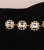 Dolce & Gabbana Elegant High-Waist Ankle Pants with Gold Detailing