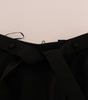 Dolce & Gabbana Elegant High-Waist Ankle Pants with Gold Detailing