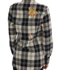 Chemise en laine à carreaux et sequins enchantés Dolce & Gabbana