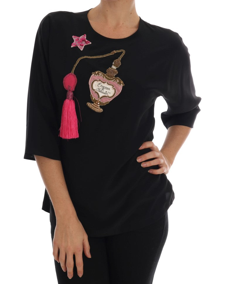 Chemisier en soie brodé Dolce &amp; Gabbana Fairy Tale