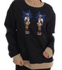 Dolce & Gabbana Enchanted Sequined Black Brocade Sweater