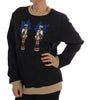 Dolce & Gabbana Enchanted Sequined Black Brocade Sweater