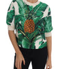 Dolce & Gabbana Tropical Sequined Sweater - Lush Greenery Edition