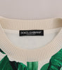 Dolce & Gabbana Tropical Sequined Sweater - Lush Greenery Edition