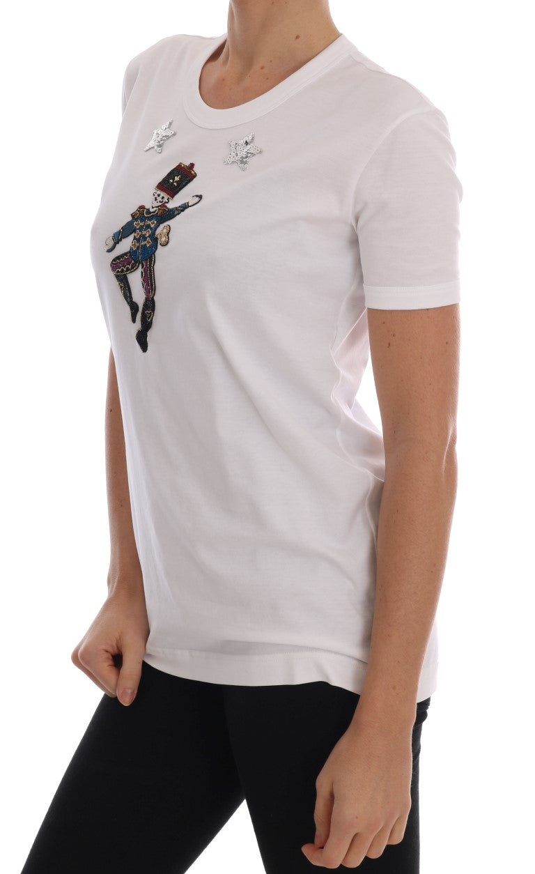 T-shirt en coton à paillettes Dolce &amp; Gabbana