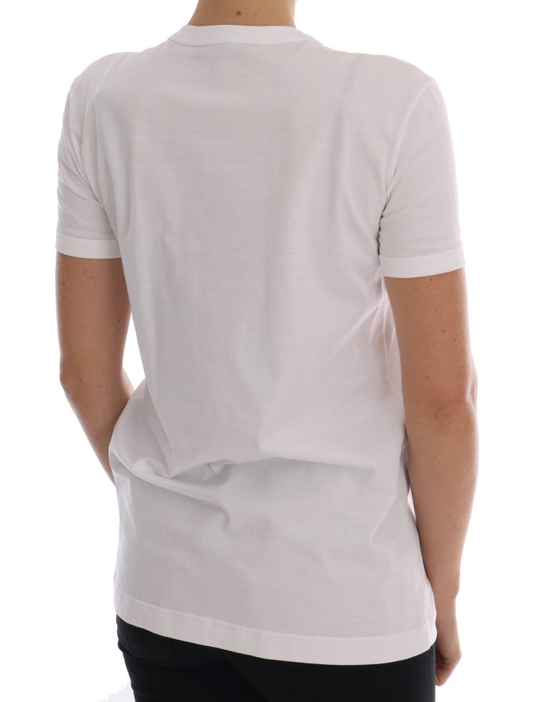 T-shirt en coton à paillettes Dolce &amp; Gabbana
