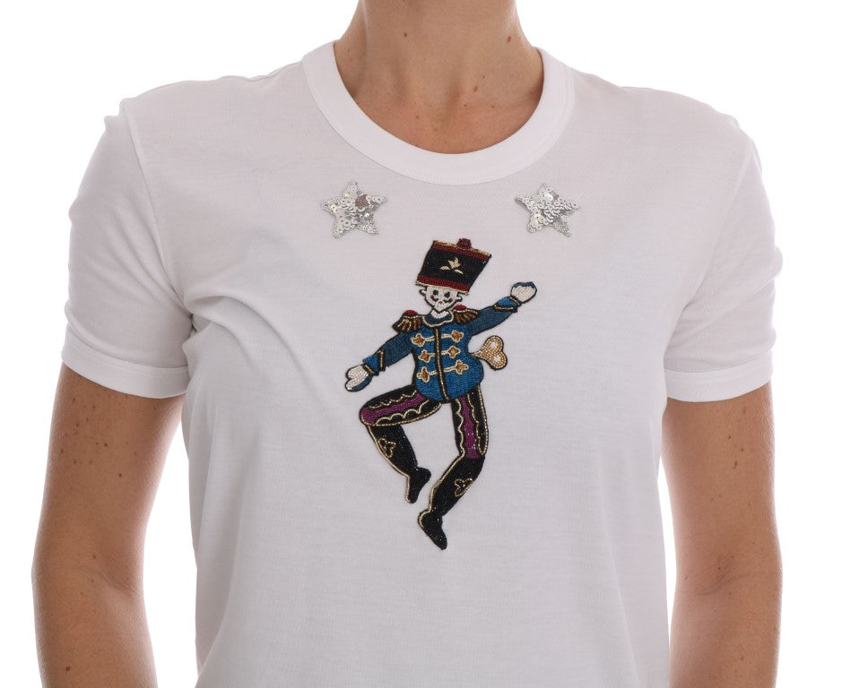 T-shirt en coton à paillettes Dolce &amp; Gabbana