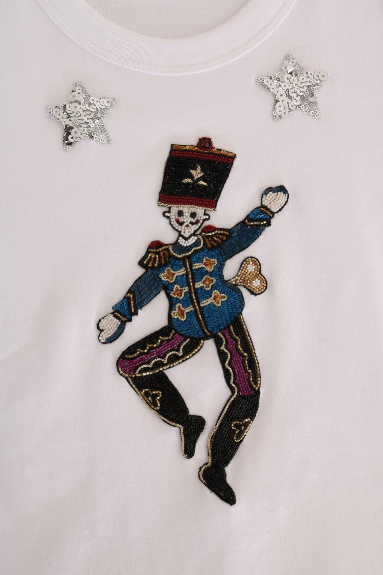 T-shirt en coton à paillettes Dolce &amp; Gabbana