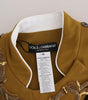 Dolce & Gabbana Yellow Crystal Cross Vest Jacket