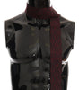 Dolce & Gabbana Bordeaux Silk Crown Chili Scarf