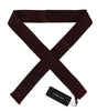 Dolce & Gabbana Bordeaux Silk Crown Chili Scarf