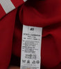 Dolce & Gabbana Silver Red Striped Above Knees Skirt