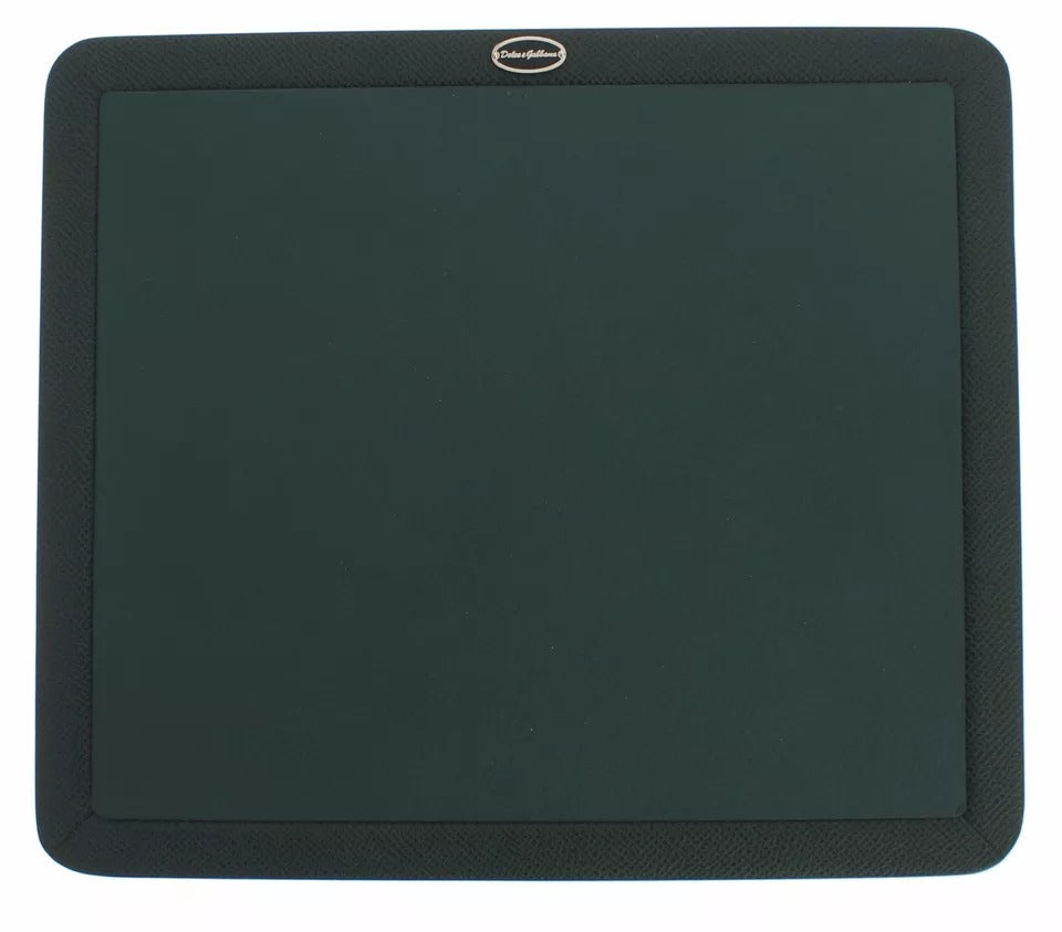 Tapis de souris en cuir vert Dolce & Gabbana