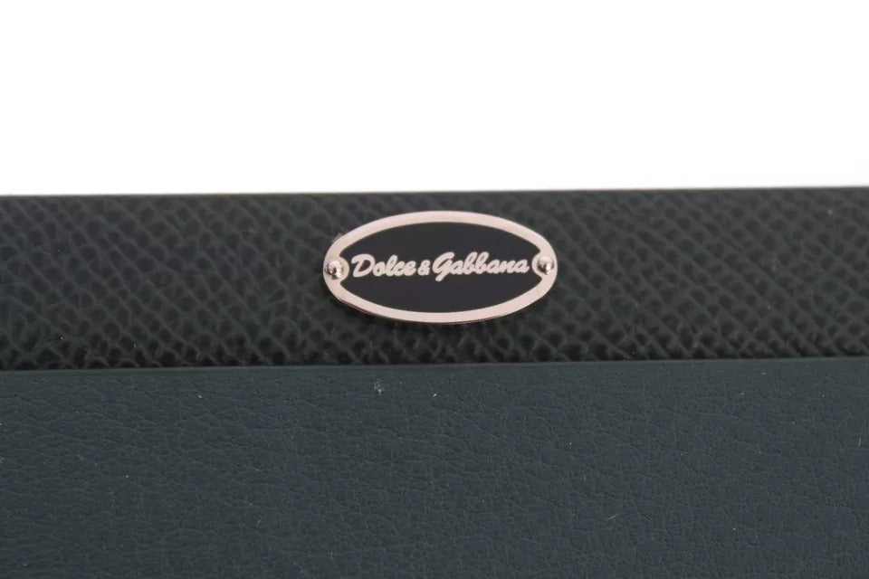 Tapis de souris en cuir vert Dolce & Gabbana