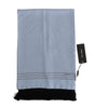Dolce & Gabbana Blue Silk Polka Dot Scarf