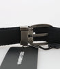 Dolce & Gabbana Black Cotton Royal Bee Embroidery Belt
