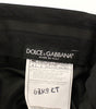 Dolce & Gabbana Black Wool Stretch Pleated Pants