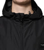 Dolce & Gabbana Black Polyester Hooded Men Full Zip Jacket