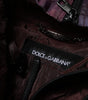 Dolce & Gabbana Purple Camouflage Hooded Men Blouson Jacket