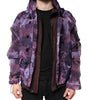 Dolce & Gabbana Purple Camouflage Hooded Men Blouson Jacket