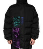 Dolce & Gabbana Black Nylon Puffer Men Full Zip Jacket