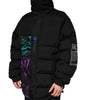 Dolce & Gabbana Black Nylon Puffer Men Full Zip Jacket