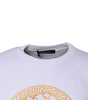 Versace White Medusa Embroidery Crew Neck Pullover Sweater