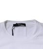 Versace White Medusa Embroidery Crew Neck Pullover Sweater