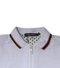 Dolce & Gabbana White Crown Men Full Zip Sweatshirt Sweater