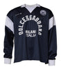 Dolce & Gabbana Blue Logo Jersey Collared Pullover Sweater