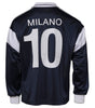 Dolce & Gabbana Blue Logo Jersey Collared Pullover Sweater