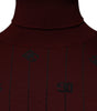 Dolce & Gabbana Maroon Monogram Turtleneck Pullover Sweater