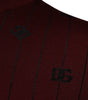 Dolce & Gabbana Maroon Monogram Turtleneck Pullover Sweater