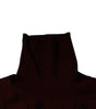 Dolce & Gabbana Maroon Monogram Turtleneck Pullover Sweater