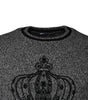 Dolce & Gabbana Gray Crown King Cashmere Pullover Sweater
