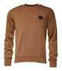 Dolce & Gabbana Brown Logo Plaque Crew Neck Pullover Sweater