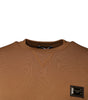 Dolce & Gabbana Brown Logo Plaque Crew Neck Pullover Sweater