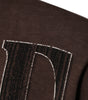 Dolce & Gabbana Brown Logo Print Crew Neck Pullover Sweater
